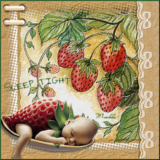 Bébé aux fraises